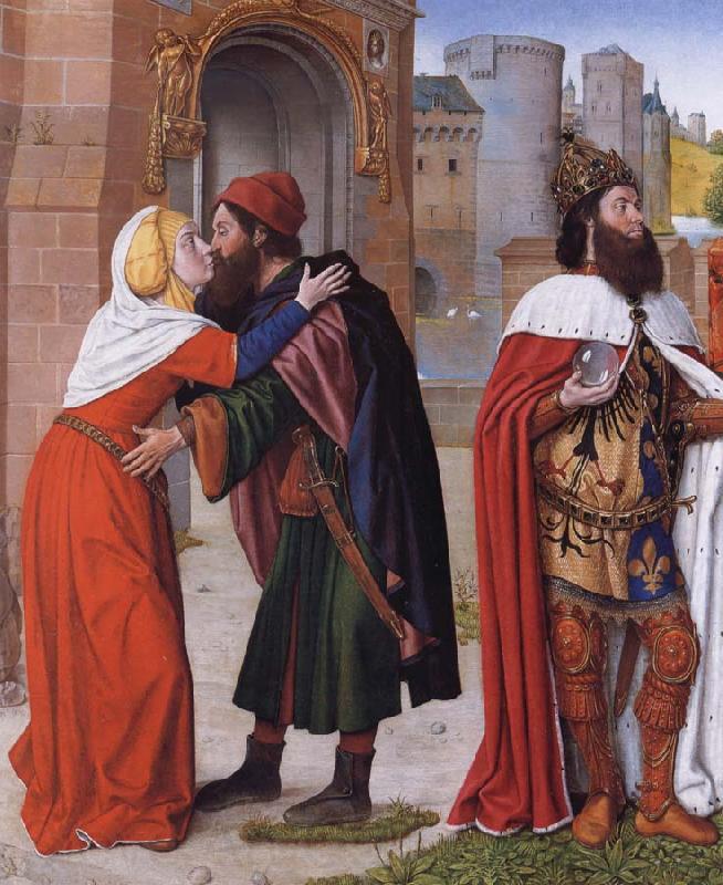 Master of Moulins The Meeting of Saints Joachim and Anne at the Golden Gate Norge oil painting art